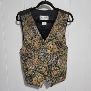 Vintage LLBean Tapestry Vest